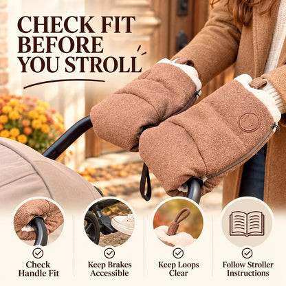 🧤 Last Day 50% OFF✨-❄️ Cozy Stroller Handlebar Mitts for Warm Winter Walks 👶