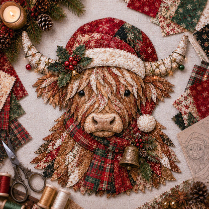 🔥 Holiday Celebration 50% OFF ✨-🎅Christmas Patchwork Fabric DIY Decor Kit for Fun Holiday Crafting & Festive Home Decor 🎄