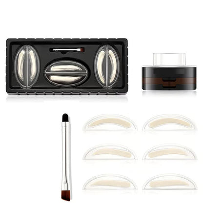 🔥 50% OFF – Instant Eyebrow Stamp – Adjustable 2-Color Brow Powder for Fuller, Natural-Looking Brows