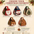 💯⏳  50% OFF – 🎄DIY Christmas Character Quilted Basket Kit🎁✨