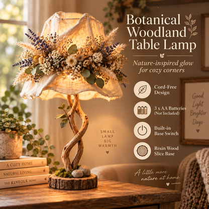 🔥 Last Day 50% OFF✨-Botanical Woodland Table Lamp 🌿