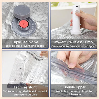 🔥 Holiday Celebration 50% OFF ✨- 🎁 Cordless Travel Vacuum Storage Compression Bag Set✈️