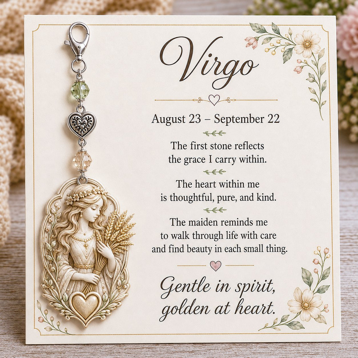 ⏰Holiday Celebration 50% OFF🔥 -✨ Personalized Zodiac Birthstone Keychains & Cards  ♈💎