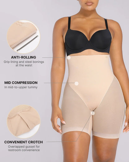 Vereuse™ High-Waisted Mid Thigh Short