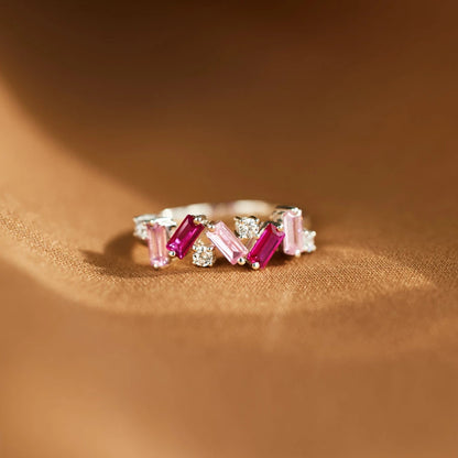 I Am Enough Pink Broken Ring