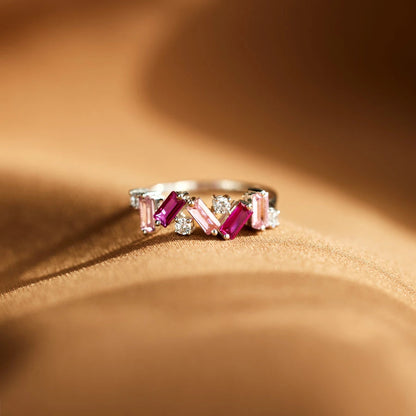 I Am Enough Pink Broken Ring