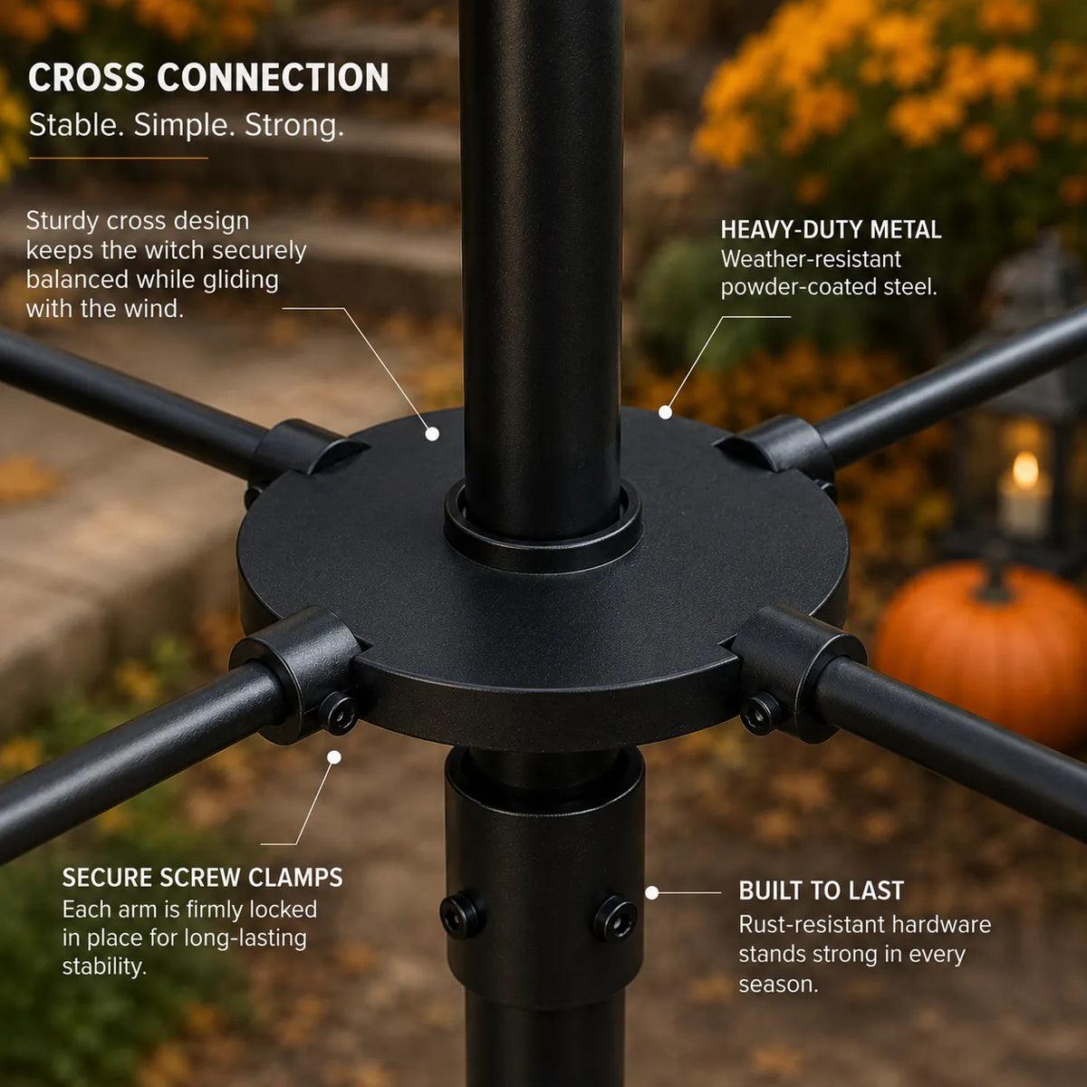 🦇 Holiday Celebration 50% OFF ✨-🧙‍♀️Enchanted Witch Garden Wind Spinner for Magical Halloween Yard 🎃