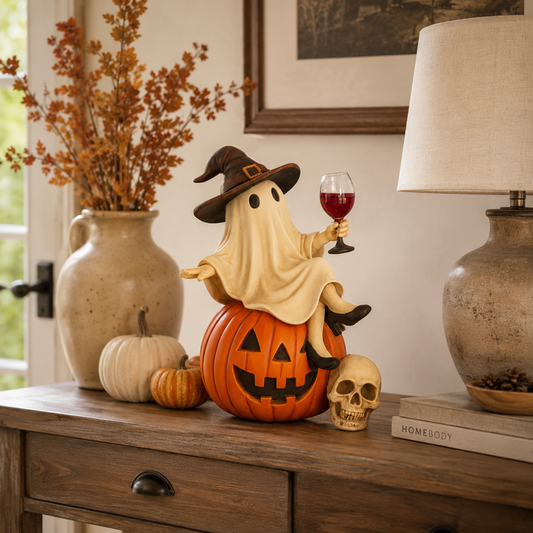 ⏰Last day Promotion 🔥-🎃 Unique Ghost Wine Decor for a Fun Halloween Celebration ✨