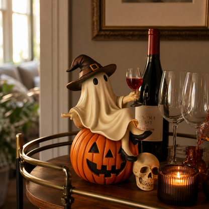 ⏰Last day Promotion 🔥-🎃 Unique Ghost Wine Decor for a Fun Halloween Celebration ✨