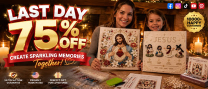 🔥 Last Day 75% OFF – ✝️DIY Jesus Pearl Art Kit – Faith-Inspired 3D Beaded Christian Wall Artwork