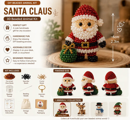 🔥Last Day 60% OFF -🎄Christmas Beaded DIY Ornament Kit – ✨3D Handmade Holiday Decorations & Creative Craft Set