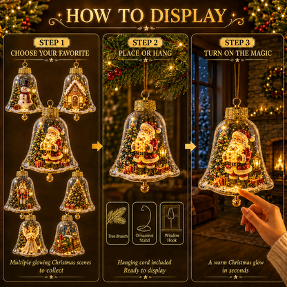 🎄 Last Day 50% OFF✨-🎅Light-Up Christmas Story Ornament for Magical Mini Holiday Scene Decor ✨