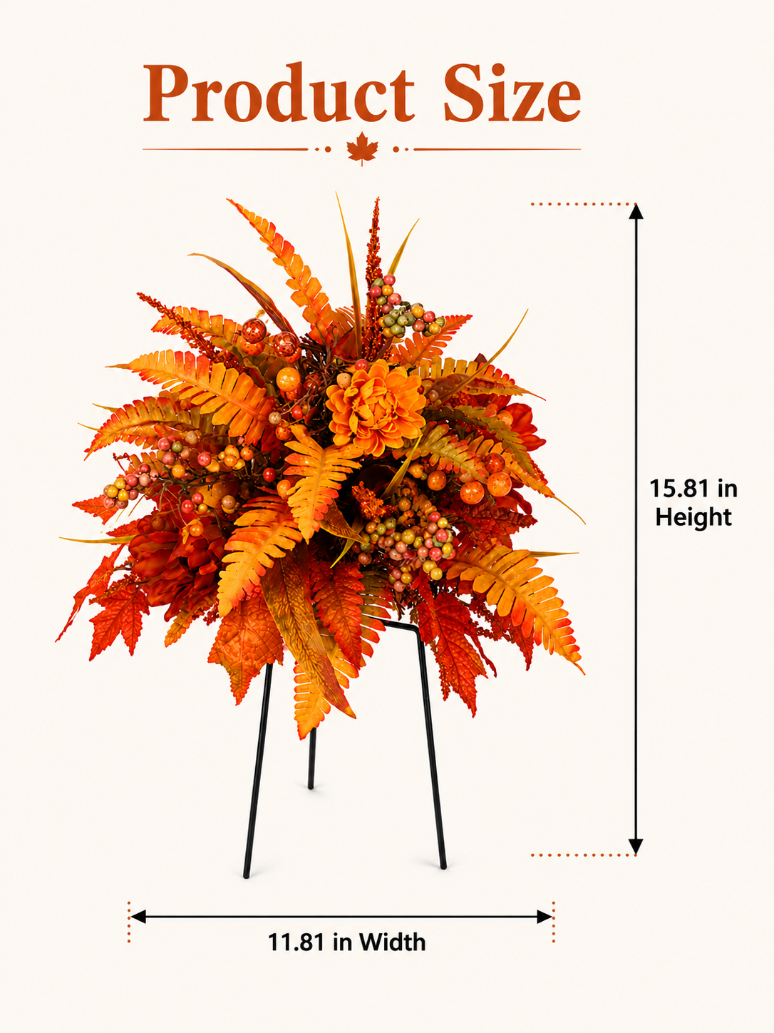 💥Hot Sale 50% Off 🍂 Autumn Harvest Floral Garden Stake Arrangement