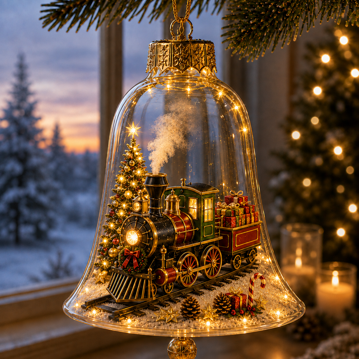 🎄 Last Day 50% OFF✨-🎅Light-Up Christmas Story Ornament for Magical Mini Holiday Scene Decor ✨