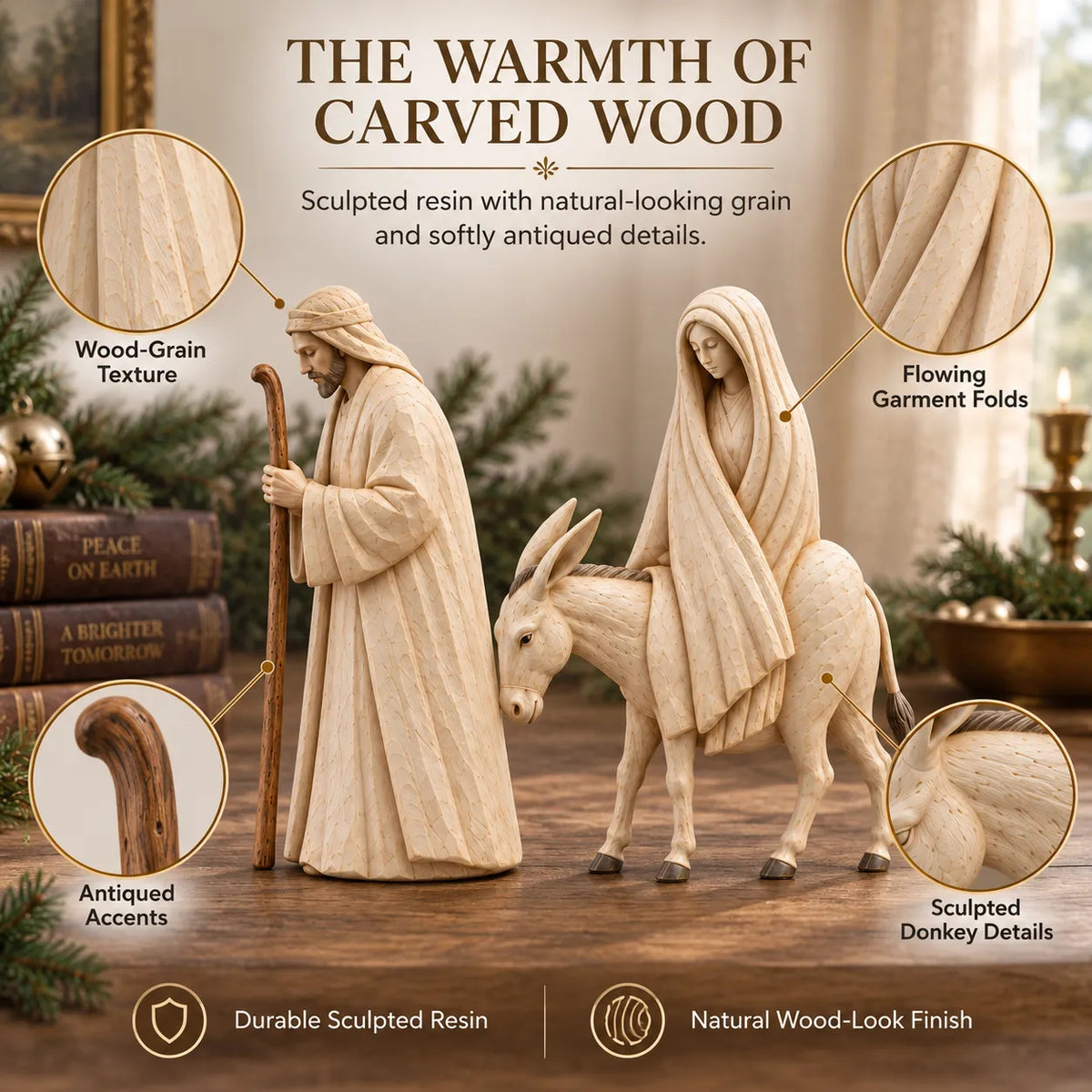 🤍 Holiday Celebration 50% OFF ✨-✝️Journey to Bethlehem Nativity Figurine Set ✨