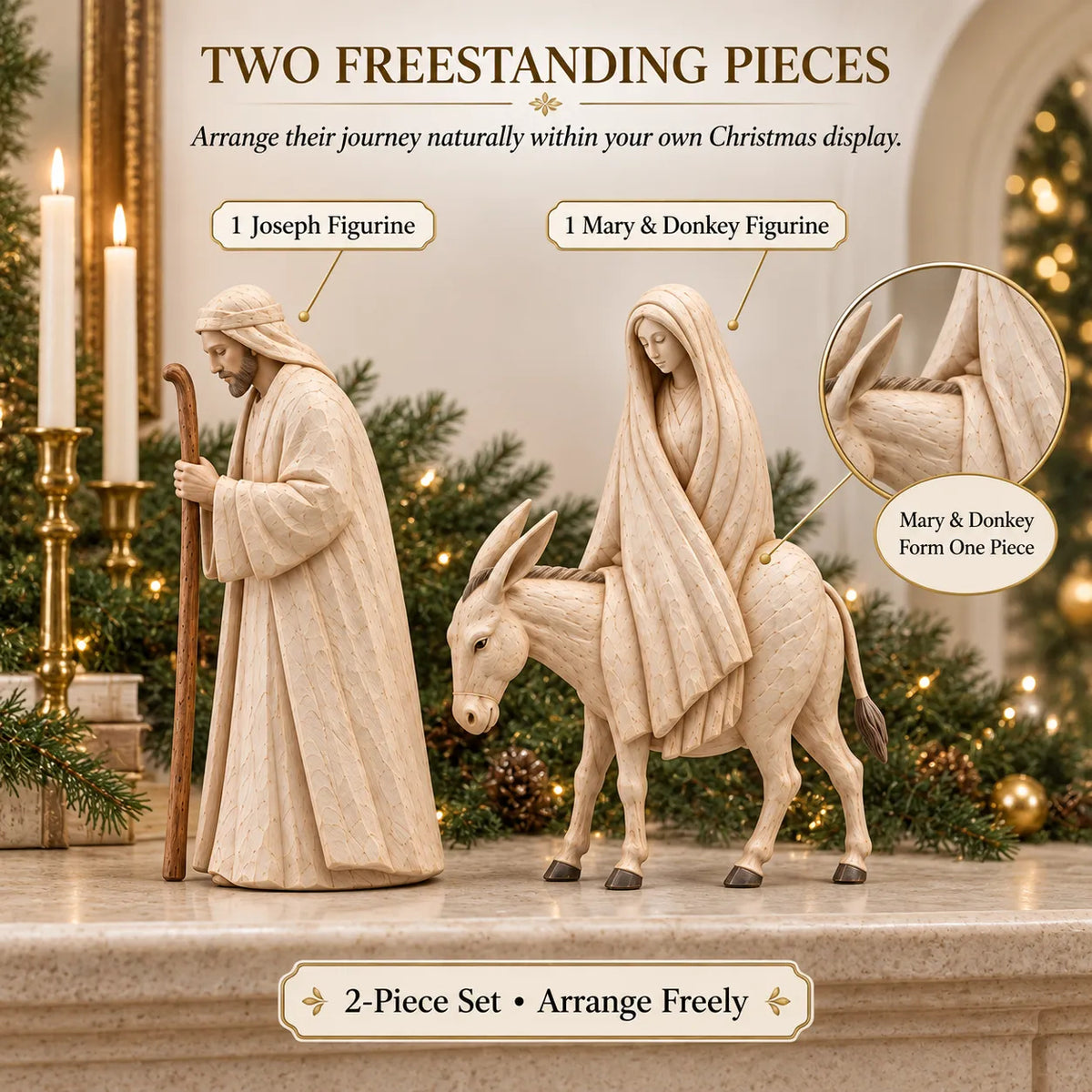 🤍 Holiday Celebration 50% OFF ✨-✝️Journey to Bethlehem Nativity Figurine Set ✨