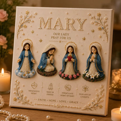 🔥 Last Day 75% OFF – ✝️DIY Jesus Pearl Art Kit – Faith-Inspired 3D Beaded Christian Wall Artwork