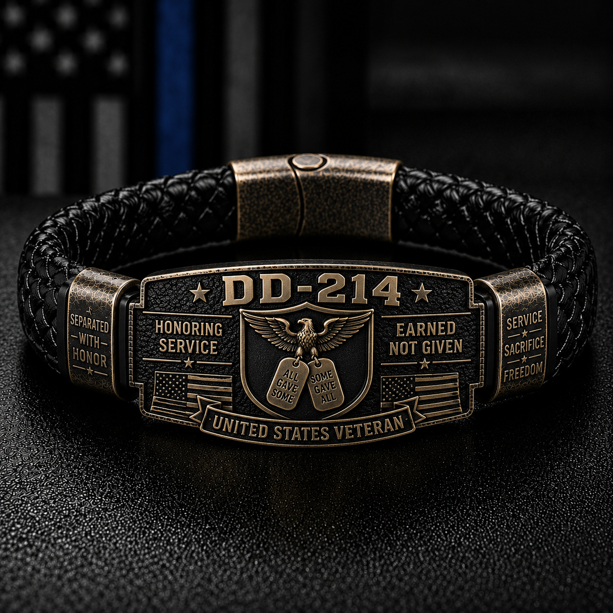 DD-214 Veteran Honor Bracelet - Made By VETERAN 'Robert Smith'