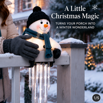🤎Last day Promotion 🔥-⛄WinterGlow Snowman Icicle Lights for Magical Christmas Decor ✨