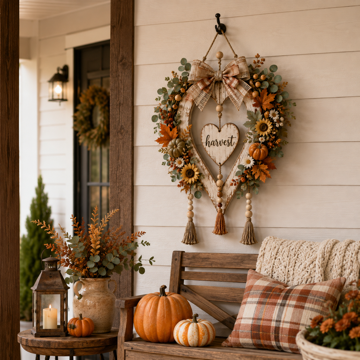 ⌛Last day Promotion🍂 -🌾Harvest Heart Farmhouse Wall Decor for Cozy Fall Charm & Rustic Home Style ✨