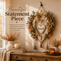 ⌛Last day Promotion🍂 -🌾Harvest Heart Farmhouse Wall Decor for Cozy Fall Charm & Rustic Home Style ✨