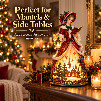 🏮 Holiday Celebration 50% OFF ✨- ❤️ Victorian Christmas Caroler Lady Lamp✨