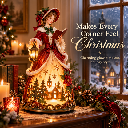 🏮 Holiday Celebration 50% OFF ✨- ❤️ Victorian Christmas Caroler Lady Lamp✨