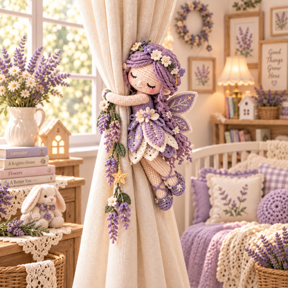 🧚Last day Promotion 🔥-🌸Whimsical Fairy Crochet Curtain Tiebacks for Magical Windows ✨