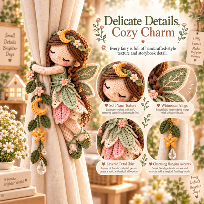 🧚Last day Promotion 🔥-🌸Whimsical Fairy Crochet Curtain Tiebacks for Magical Windows ✨