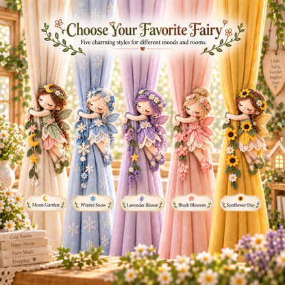 🧚Last day Promotion 🔥-🌸Whimsical Fairy Crochet Curtain Tiebacks for Magical Windows ✨