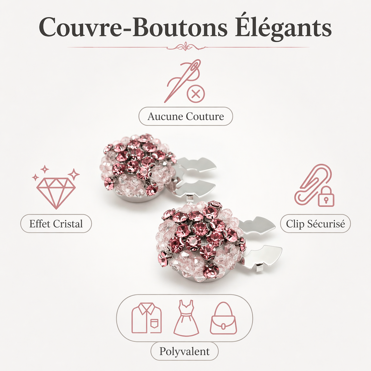 Cache-boutons : Chic en un instant