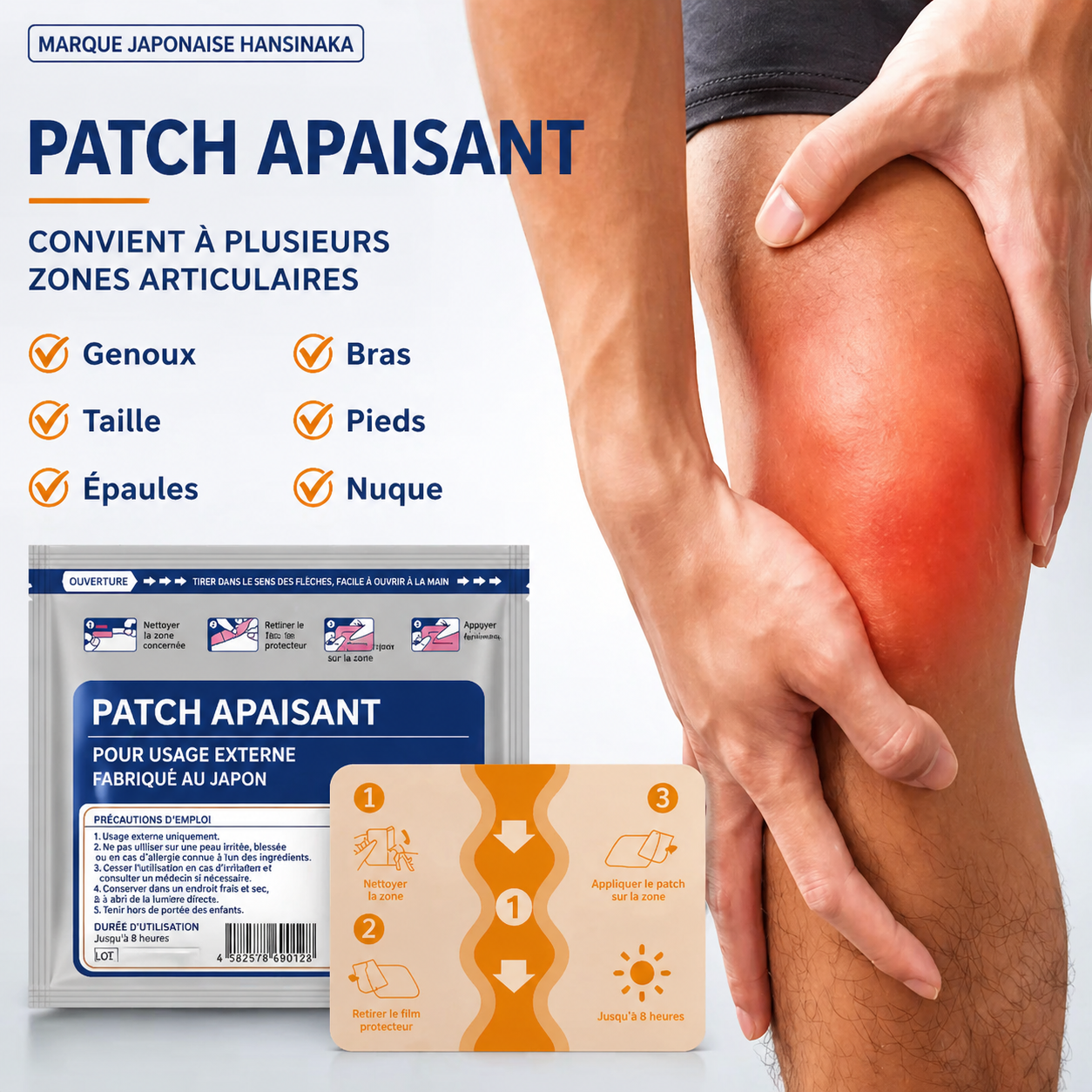 Patch Chauffant Multi-Usage aux Extraits de Plantes