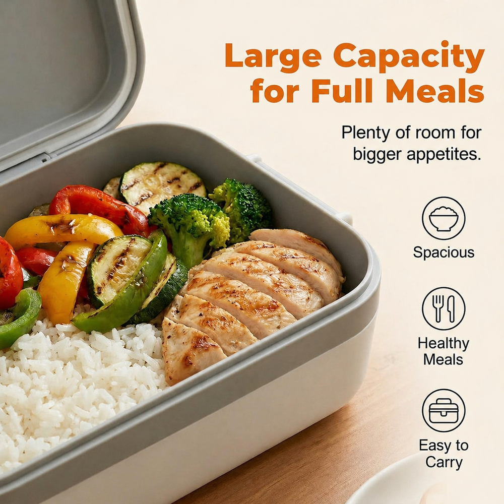 Portable rechargeable electric lunch box