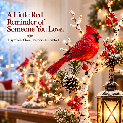 🏮 Last Day 50% OFF✨-❤️Light Up Winter with Cardinals and a Cozy Lantern! ✨