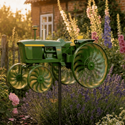🔥 Last Day 50% OFF✨-🌾 Earl's Handmade Tractor Wind Spinner for Charming Garden Decor 🚜✨