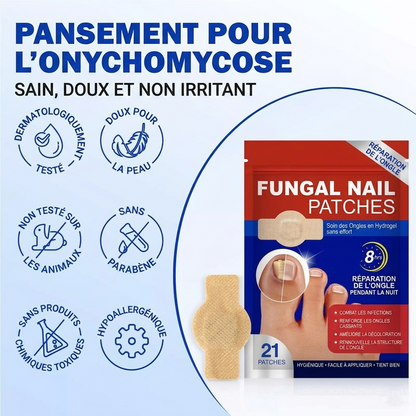 Patchs réparateurs pour ongles mycosés