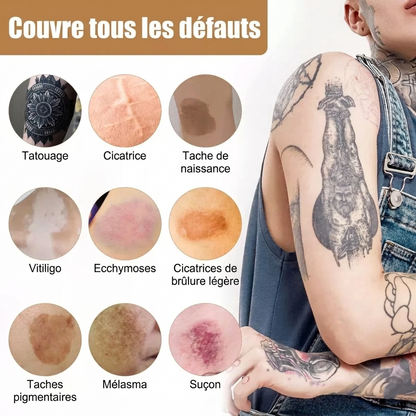 Kit Correcteur de Teint Haute Couvrance – Waterproof & Sur-Mesure Masquez tatouages