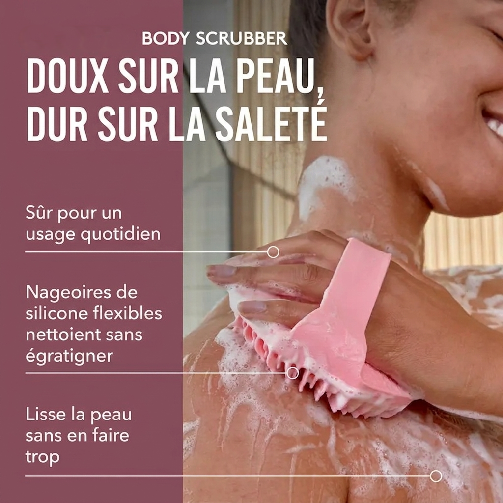 BROSSE CORPORELLE EN SILICONE ANTIMICROBIEN
