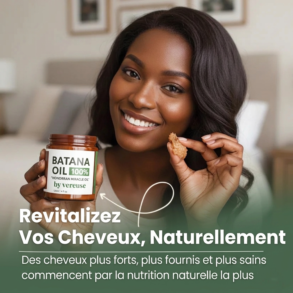 Huile naturelle de Batana pour la croissance des cheveux