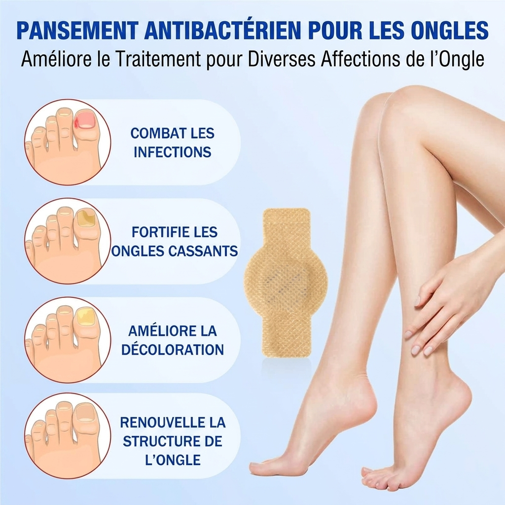 Patchs réparateurs pour ongles mycosés