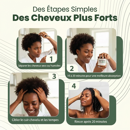 Huile naturelle de Batana pour la croissance des cheveux