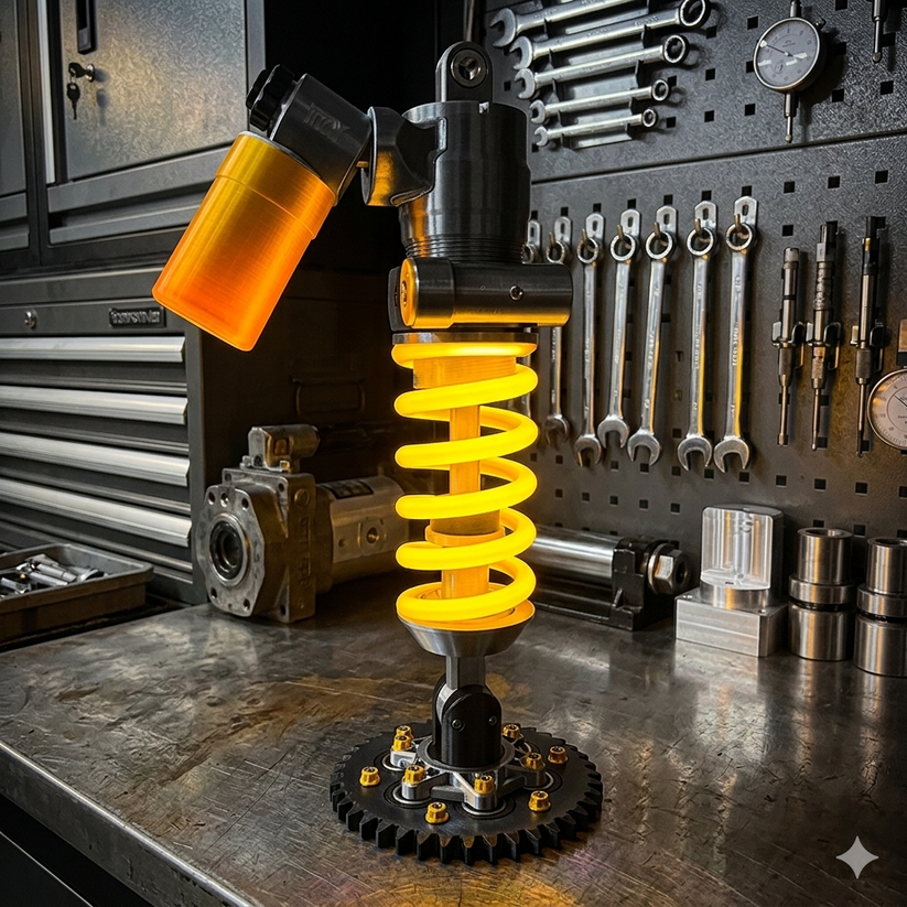 💡 Last Day 50% OFF✨-🚗Suspension Shock Absorber LED Lamp for Gamers & Car Lovers 🎮