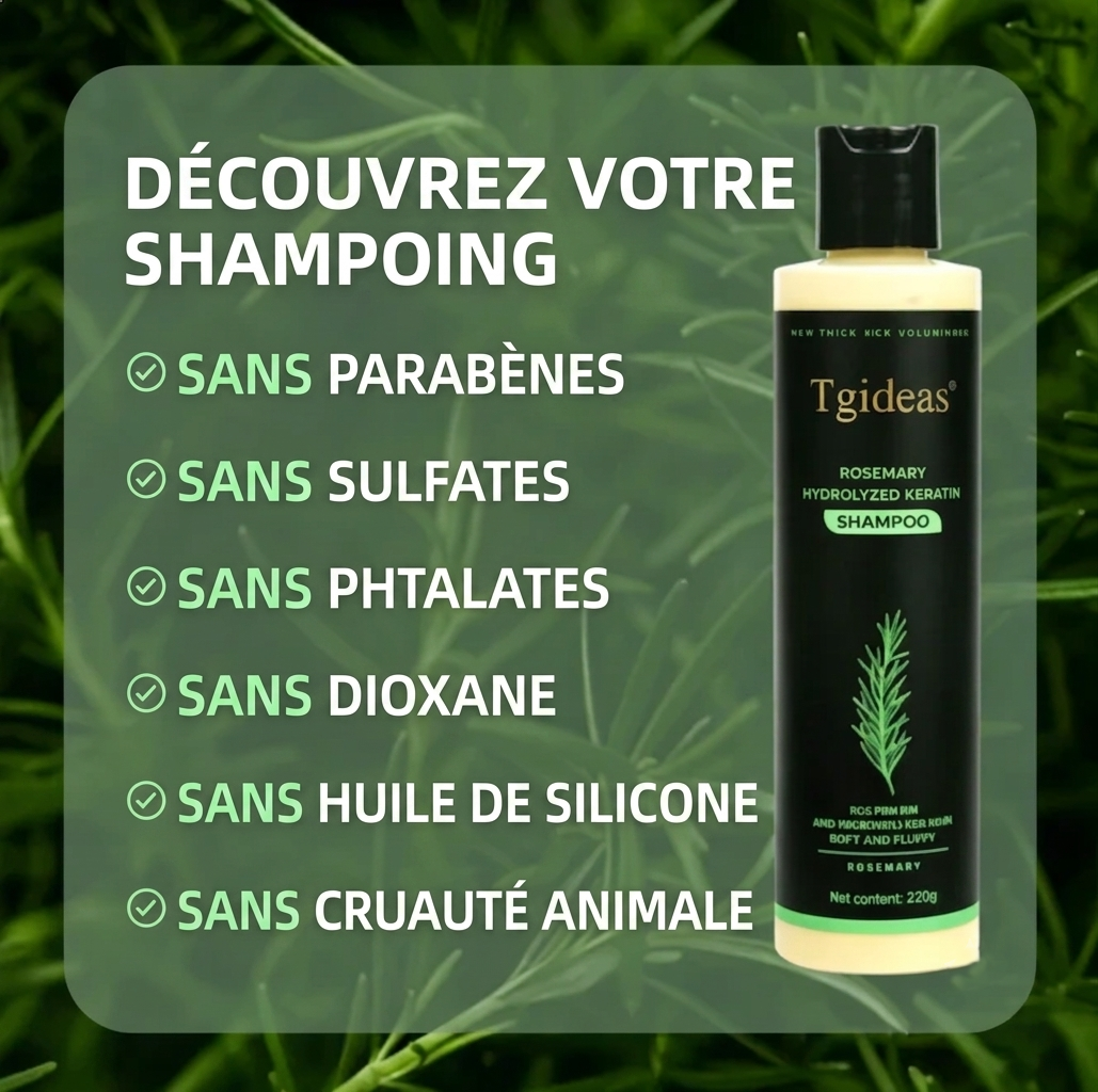 Shampoing au Romarin – L’Essence de la Nature pour vos Cheveux