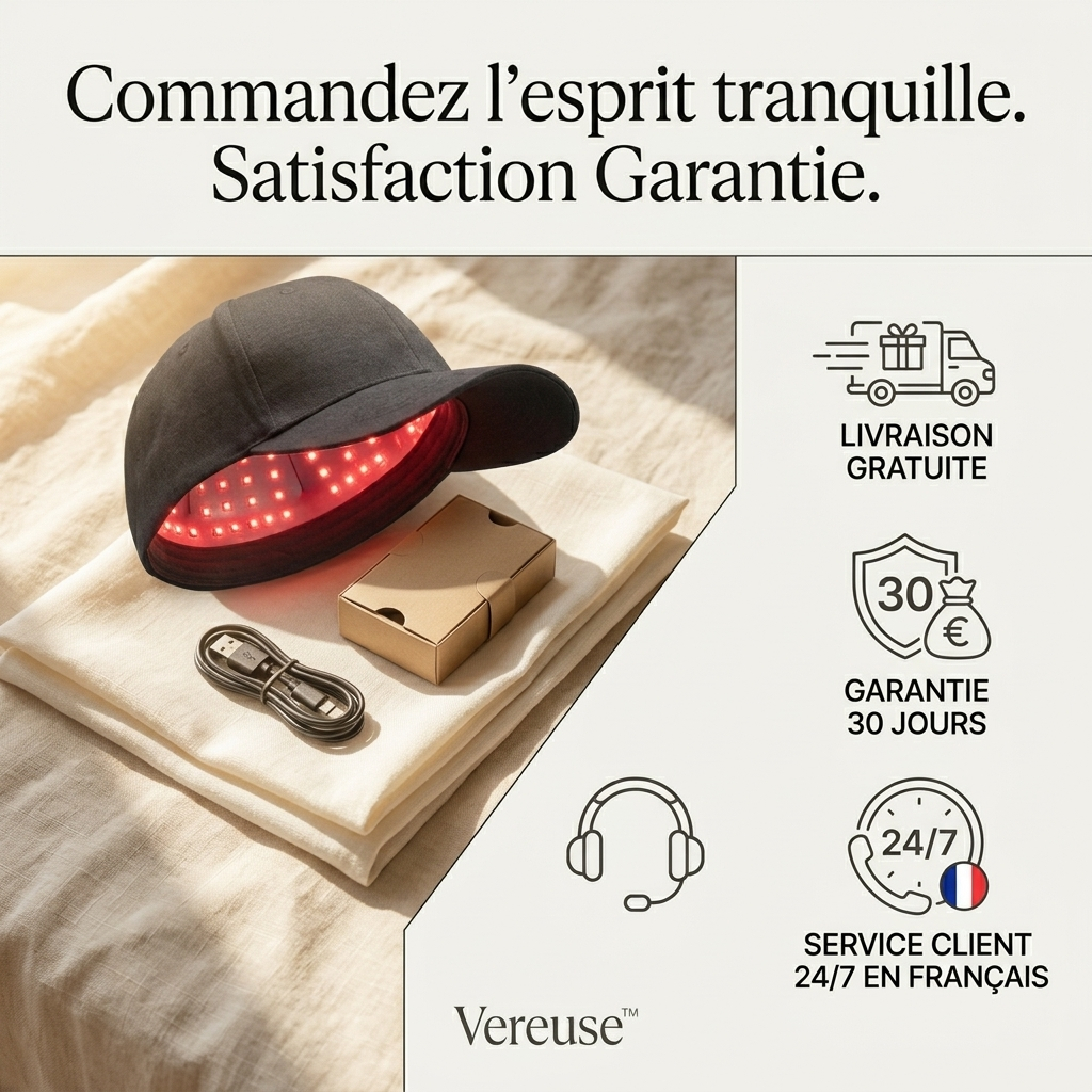 Vereuse™ Casquette de Photothérapie Capillaire (Red Light Cap)