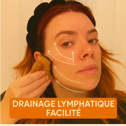 Brosse de Massage Lymphatique Visage — Sculptez, Dégonflez et Illuminez Votre Teint Naturellement