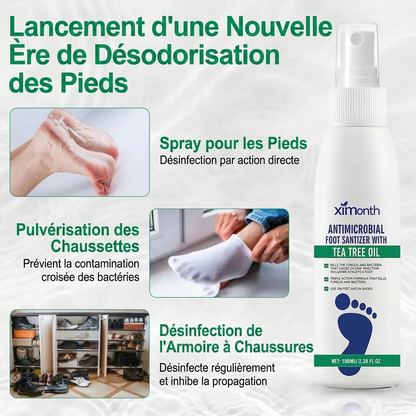 Spray Assainissant Anti-Odeurs & Anti-Fongique aux Huiles Essentielles d'Arbre à Thé (100ml)