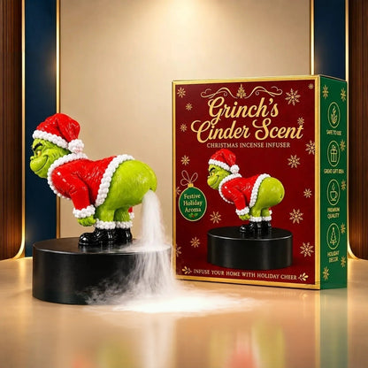 GRINCH CINDER Scent Funny Christmas Backflow Incense Humidifier