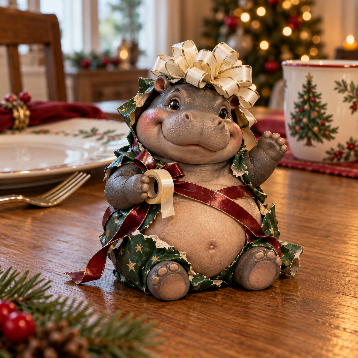 🦛 Last Day 50% OFF -🎄Meet the Merry Little Christmas Hippo Troublemakers! 🦛