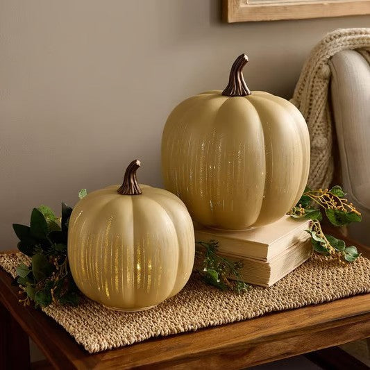 🌙Last day Promotion 🔥-🎃Illuminated Starry Night Glass Pumpkins for Magical Fall & Halloween Home Decor ✨🌙