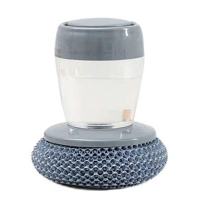 🧽 Liquid-Dispensing Cleaning Scrubber – Reusable Grease & Grime Remover